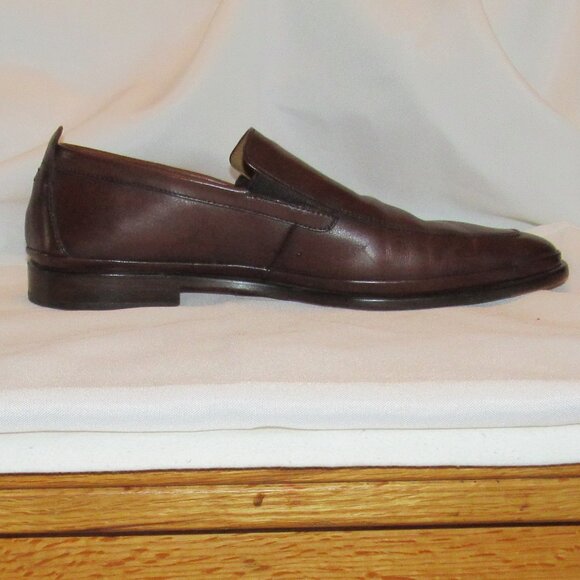 Cole Haan Brown Leather Slip On Loafers Shoes Size 10.5 Apron Toe C08304 EUC - Picture 5 of 11